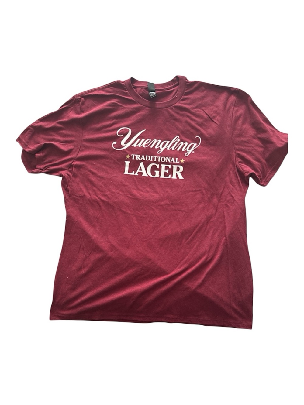 Yuengling Traditional Lager Men's Burgundy Logo Tee size XL